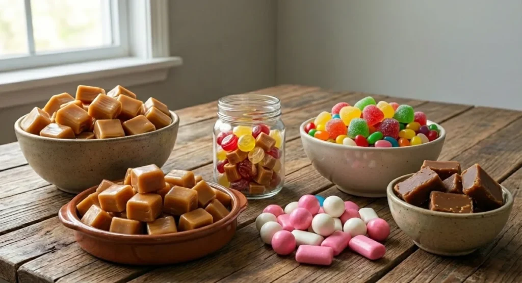 alimentos pegajosos que quebram o aparelho como caramelos, jujubas, chicletes, doce de leite, etc